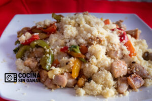 Cuscús con pollo y verduras