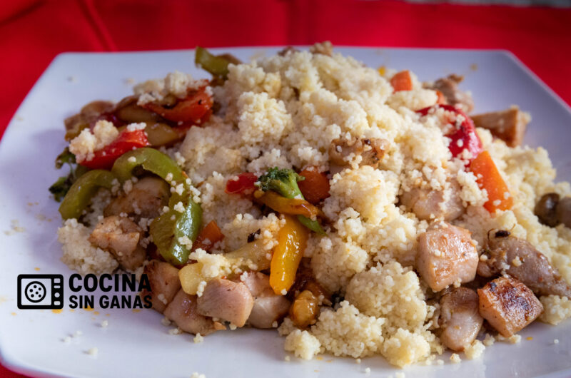 Cuscús con pollo y verduras