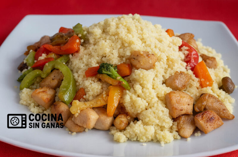 Cuscús con pollo y verduras