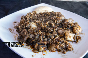 Arrox negro en microondas