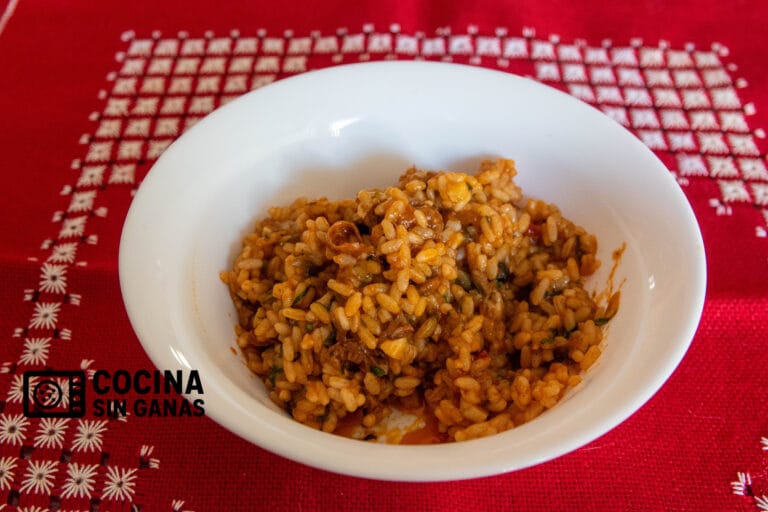 Arroz con zamburiñas expréss