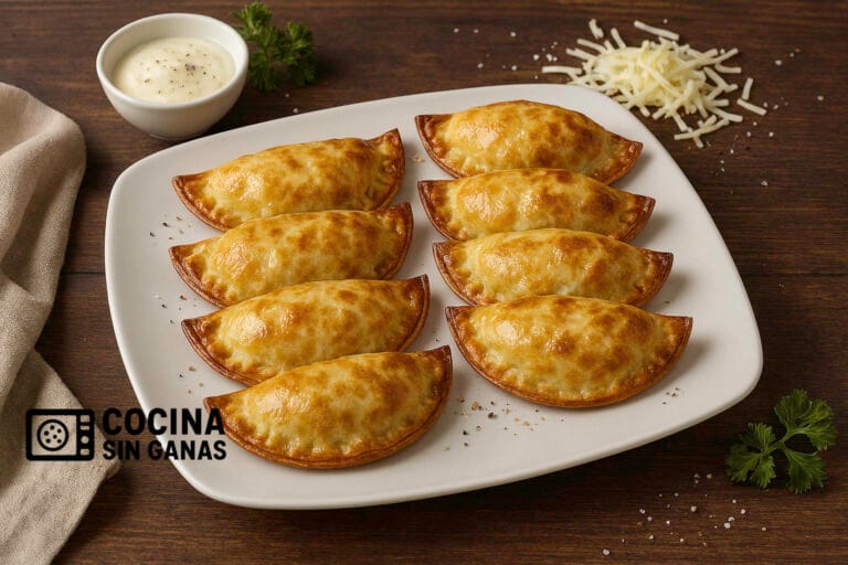 Empanadillas de pollo bechamel y queso